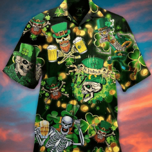 Luck of the Isles: St. Patrick’s Day Hawaiian Shirt