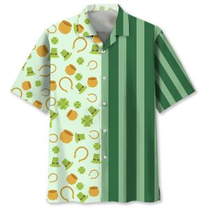 Lucky Green Irish St.Patrick Day Trendy Hawaiian Shirt