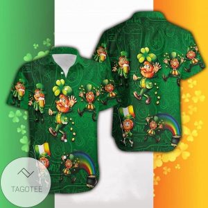 Lucky Money Theme St Patricks Day Elegance Hawaiian Shirt