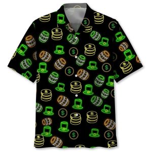 Lucky Neon Green St.Patrick Day Trendy Hawaiian Shirt