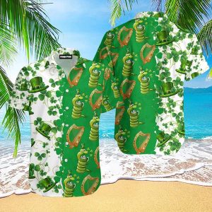 Lucky Snack Irish St Patricks Day Hawaiian Shirt For
