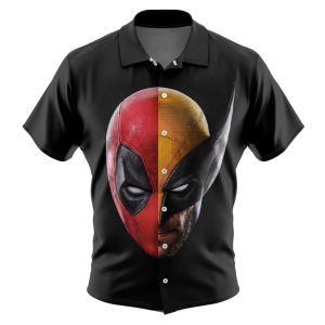 Marvels Deadpool And Wolverine Stylish Comfortable Casual Vacation Deadpool Hawaiian Shirt