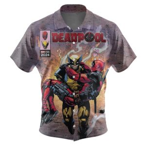 Marvels Deadpool And Wolverine Stylish Vacation Wear Comfortable Deadpool Hawaiian Shirt