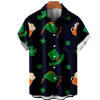 Mens St. Patrick’s Day 3D Trendy Hawaiian Shirt, Shamrock Shirt, Irish Trendy Hawaiian Shirt