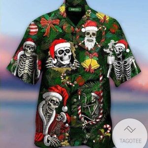 Merry Christmas Skull Santa Elegance Hawaiian Shirt Collection
