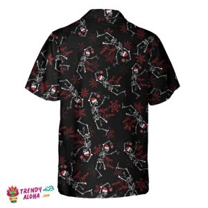 Merry Creepmas Skeleton Christmas Hawaiian Shirt, Skeleton Dancing Christmas Gift Idea