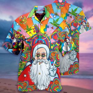 Merry Peacemas Santa Claus Trendy Hawaiian Shirt