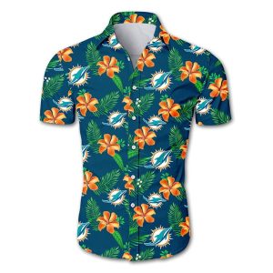 Miami Dolphins Hawaiian Shirt: Tropical Flower, Summer Collection, Trendy KLA