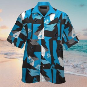 Miami Marlins Short Sleeve Button Up Tropical Hawaiian Shirt VER07