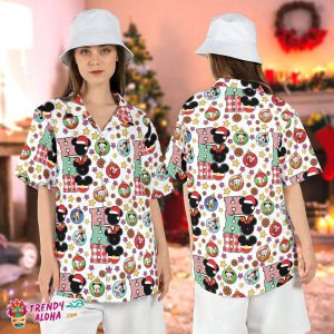 Mickey Christmas Ho Ho Baubles Merry Xmas Hawaiian Shirt Top