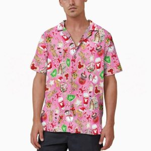 Mickey Friends Disney Christmas Hawaiian Shirts Candy Xmas Merry