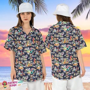 Mickey Friends Disneyworld Summer Fun Beach Trip Hawaiian Shirt