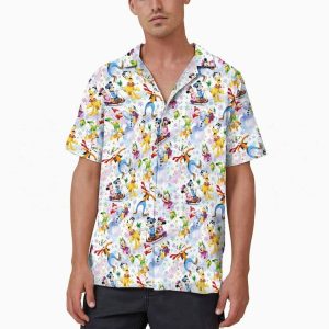 Mickey Friends Snowman Disney Hawaiian Shirts Xmas Button Up Family Trip