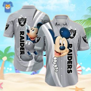 Mickey Mouse Disney Las Vegas Raiders NFL Hawaiian Shirt