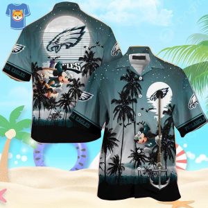 Mickey Mouse Disney NFL Philadelphia Eagles Hawaiian Shirt Summer Gift For Men