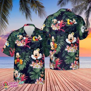 Mickey Mouse Hawaiian Shirt, Mickey And Friends Family Shirt, Mickey Mouse Shirt, Summer Trip Family Hawaiian Shirt