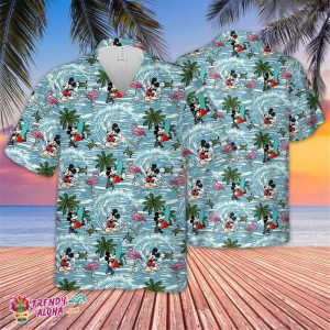 Mickey Mouse Surfing.Trending,Tropical Beach Shirt, Hawaiian Flower Shirt, Hawaiian Beer Shirt