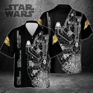 Millennium Falcon Star Wars Hawaiian 3D Shirt
