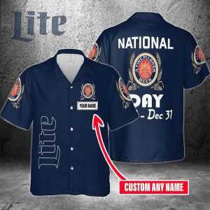 Miller Lite Aficionados Customized Hawaiian Shirt