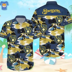 Milwaukee Brewers Beach Shirt Men And Women Gift Hawaiian Shirt
