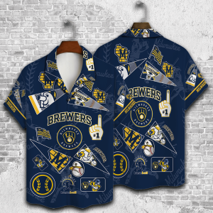 Milwaukee Brewers Custom Hawaiian Shirt in 3D