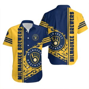 Milwaukee Brewers Hawaiian Shirt Quarter Style – MLB