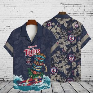 Minnesota Twins Hawaiian Shirt with All Over Print