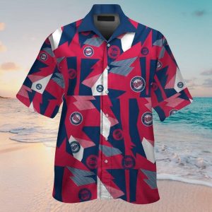 Minnesota Twins Short Sleeve Button Up Tropical Hawaiian Shirt VER06