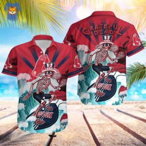 MLB Boston Red Sox Grateful Dead Hawaiian Shirt