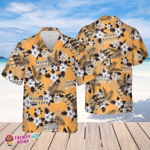 Monkey Shoulder Whiskey Hawaiian Flowers Pattern Shirt, Summer Beer Hawaiian Shirt