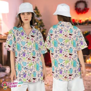 Monsters Inc Halloween Scary Disneyworld Party Hawaiian Shirt
