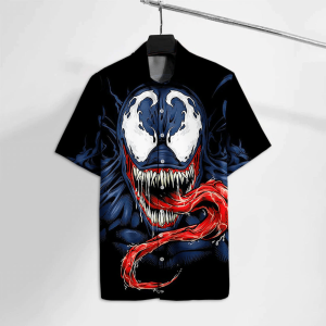 Mv Trendy Hawaiian Shirt Blue Venom Mv Comics Hawaii Tshirt Cool High Quality Mv Venom KLA Shirt