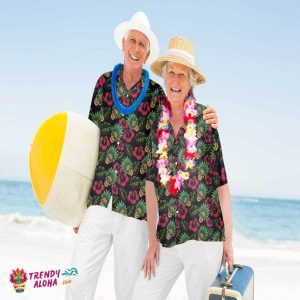 Native American Pineapple Chief Skull Hawaiian Shirt, Funny Tropical Skull Native American Shirt