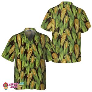 Natural Corn Cobs Hawaiian Shirt, Funny Corn Shirt For Adults, Corn Print Shirt