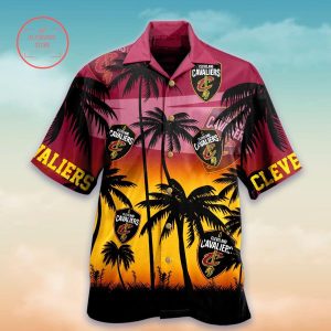 Nba Cleveland Cavaliers Wine Gold Palm Trees Trendy Hawaiian Shirt KLA Shirt