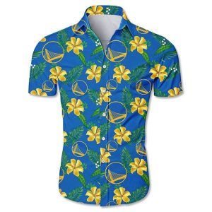 Nba Golden State Warriors Tropical Flowers Trendy Hawaiian Shirt KLA Shirt