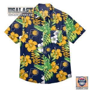NBA Indiana Pacers Tropical Flowers Hawaiian Shirt V4 KLA Shirt