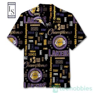 Nba Los Angeles Lakers Black Champions Trendy Hawaiian Shirt KLA Shirt