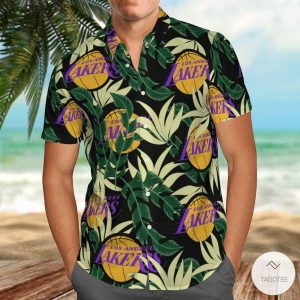 Nba Los Angeles Lakers Tropical Flowers Trendy Hawaiian Shirt V2 KLA Shirt