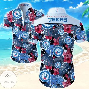NBA Philadelphia 76Ers Tropical Flowers Hawaiian Shirt V3 KLA Shirt