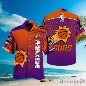 Nba Phoenix Suns Orange Blue Palm Trees Trendy Hawaiian Shirt V2 KLA Shirt