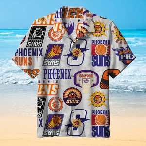 Nba Phoenix Suns White Logo History Trendy Hawaiian Shirt KLA Shirt