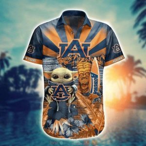 Ncaa Auburn Tigers Baby Yoda Trendy Hawaiian Shirt KLA Shirt