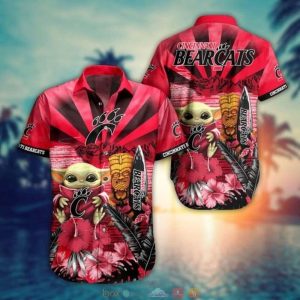 NCAA Cincinnati Bearcats Baby Yoda Hawaiian Shirt