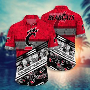 NCAA Cincinnati Bearcats Red Grey Hawaiian Shirt