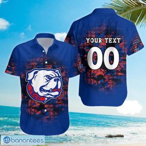 NCAA Louisiana Tech Bulldogs Custom Text Number Camouflage Vintage Hawaiian Shirt