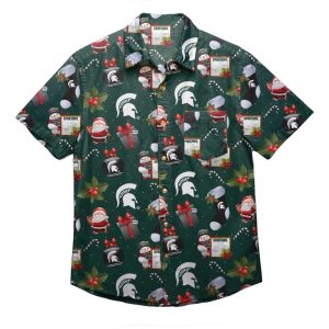 NCAA Michigan State Spartans Christmas Hawaiian Shirt