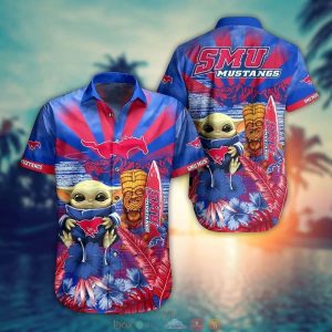 Ncaa Smu Mustangs Baby Yoda Trendy Hawaiian Shirt KLA Shirt