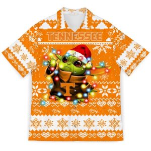 NCAA Tennessee Volunteers Baby Yoda Christmas Hawaiian Shirt