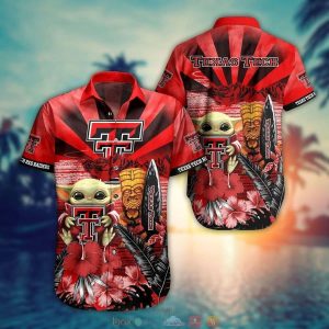 Ncaa Texas Tech Red Raiders Baby Yoda Trendy Hawaiian Shirt KLA Shirt